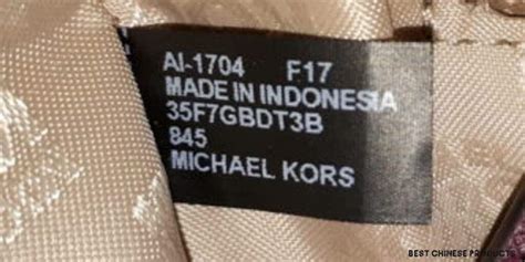 are michael kors products made in china